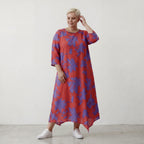 AKH Fashion Kleid 1927 VividFlorella, Rot-Lila