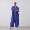 AKH Fashion · Blouse · Waffelly · 7261 · Azure Blue