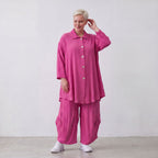 AKH Fashion · Bluse · Waffelly · 7261 · Berry