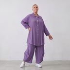 AKH Fashion · Blouse · Waffelly · 7261 · Lilac