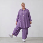 AKH Fashion · Blouse · Waffelly · 7261 · Lilac