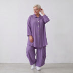 AKH Fashion · Blouse · Waffelly · 7261 · Lilac