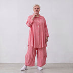 AKH Fashion · Blouse · Waffelly · 7261 · Rosy