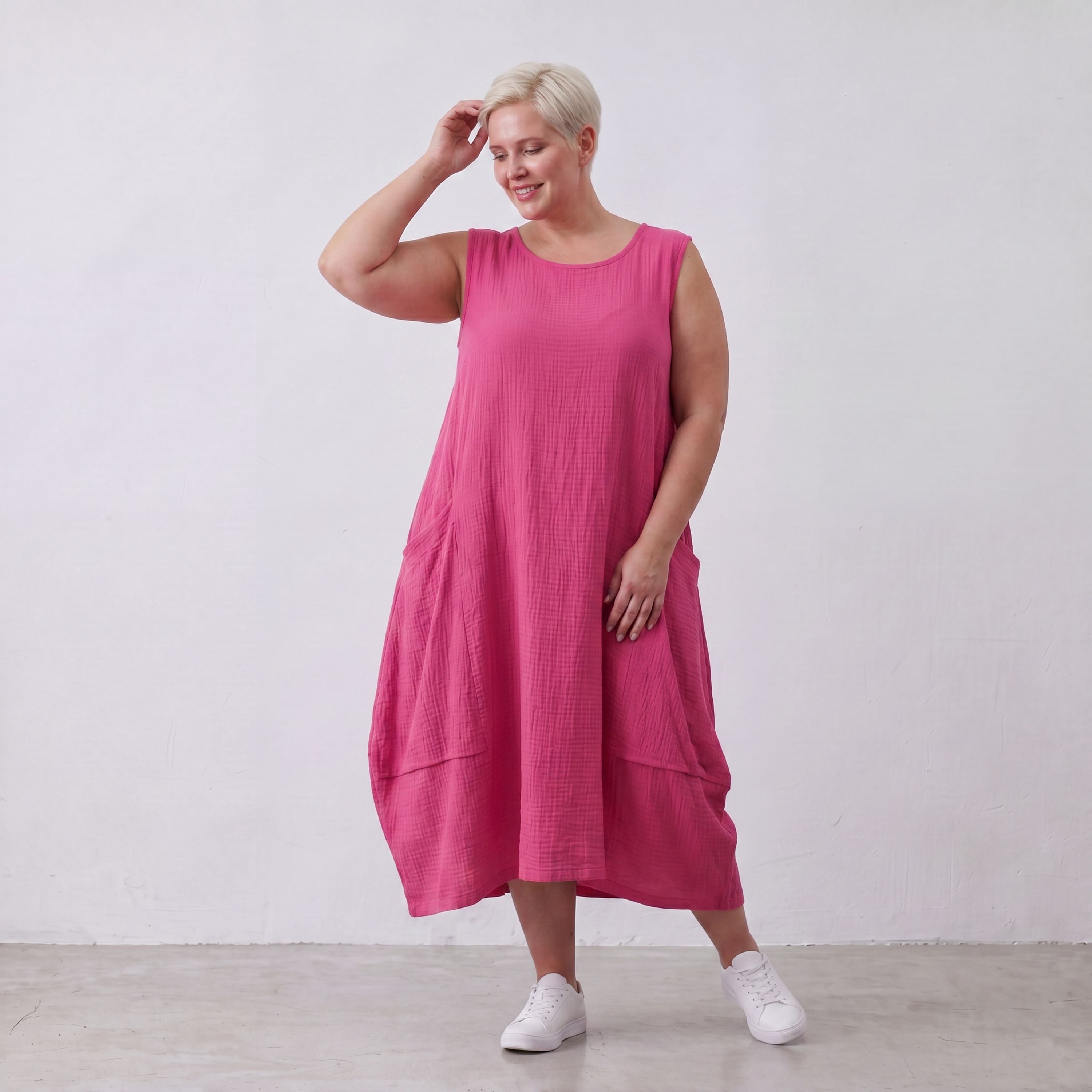 AKH Fashion · Dress · Waffelly · 7263 · Berry