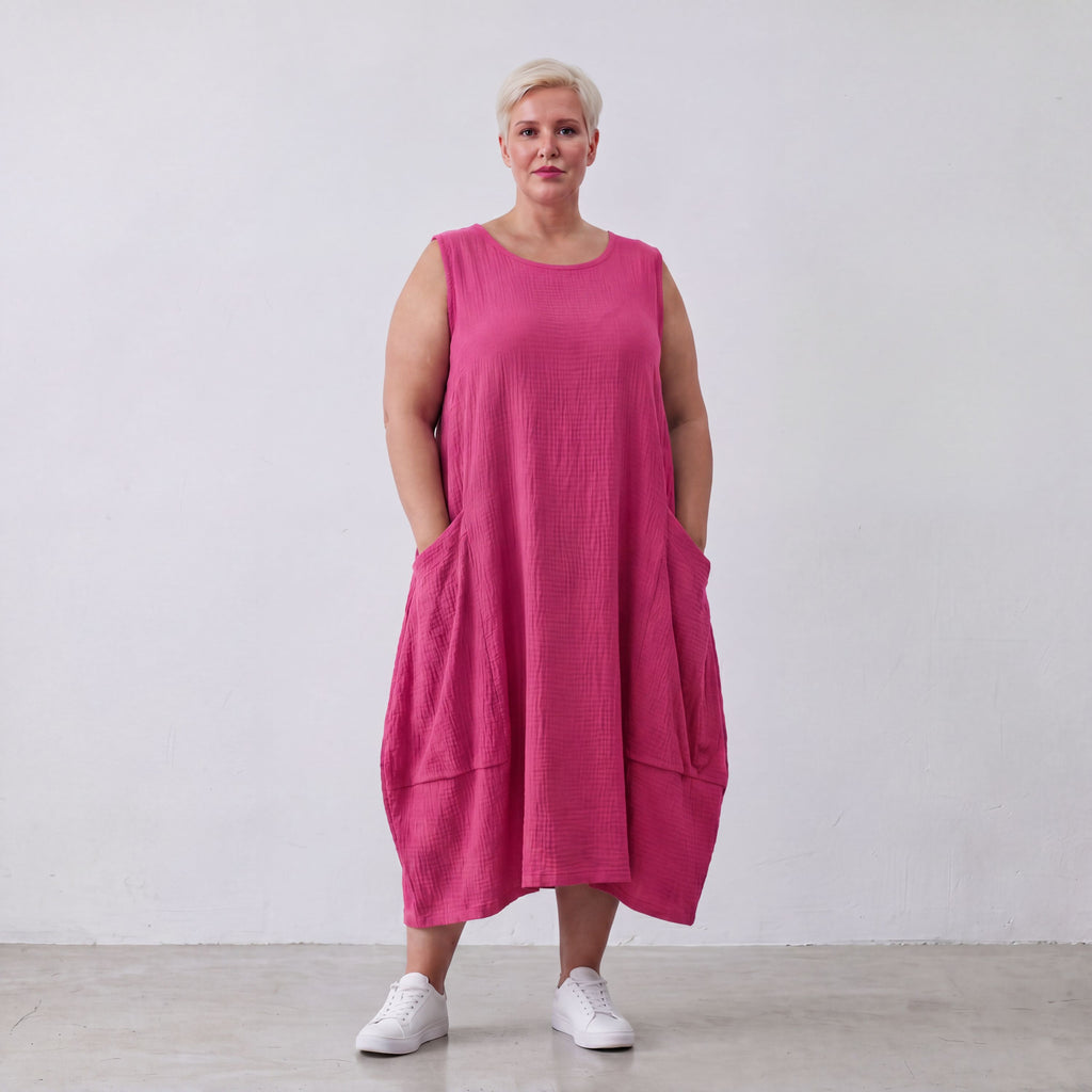 AKH Fashion · Dress · Waffelly · 7263 · Berry