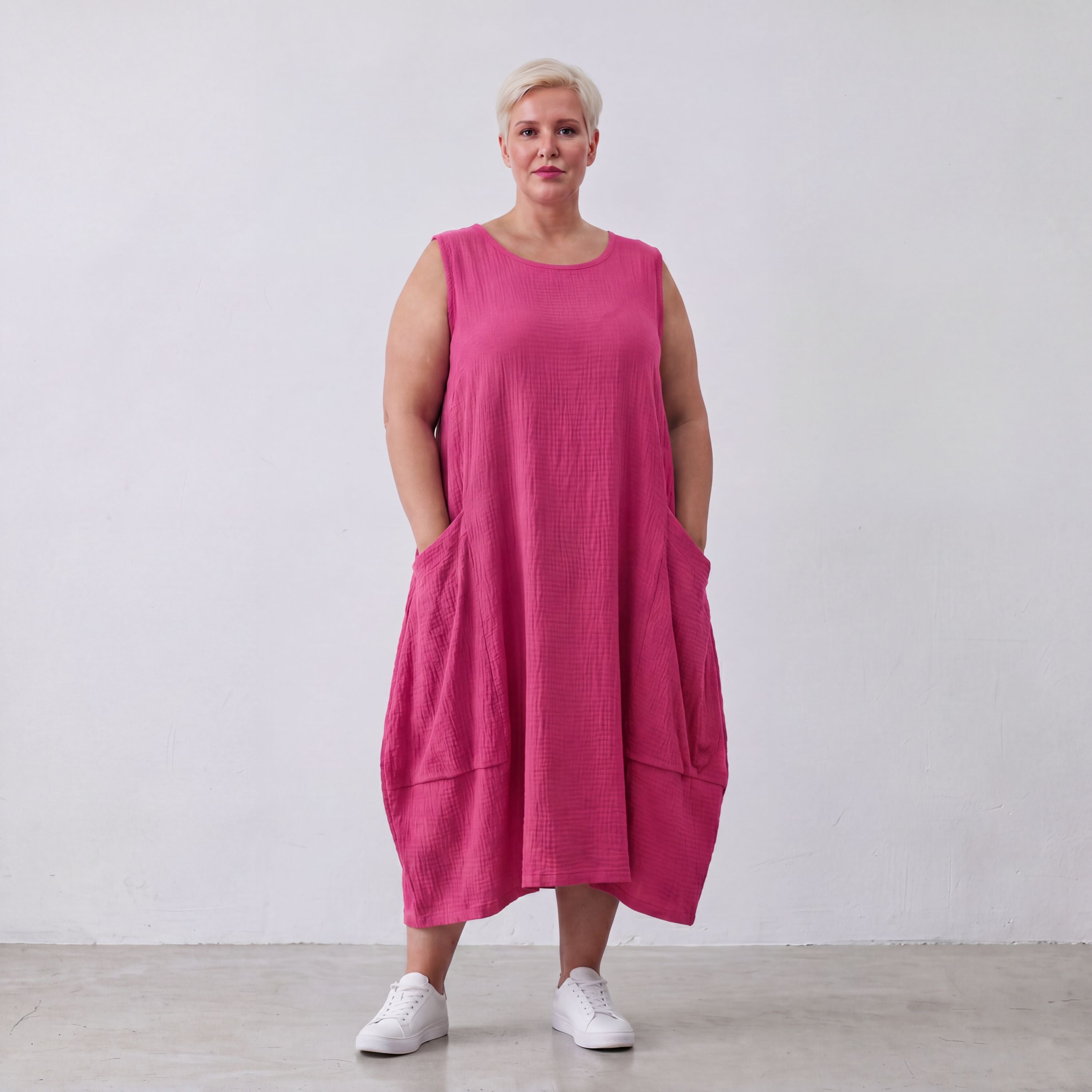 AKH Fashion · Dress · Waffelly · 7263 · Berry