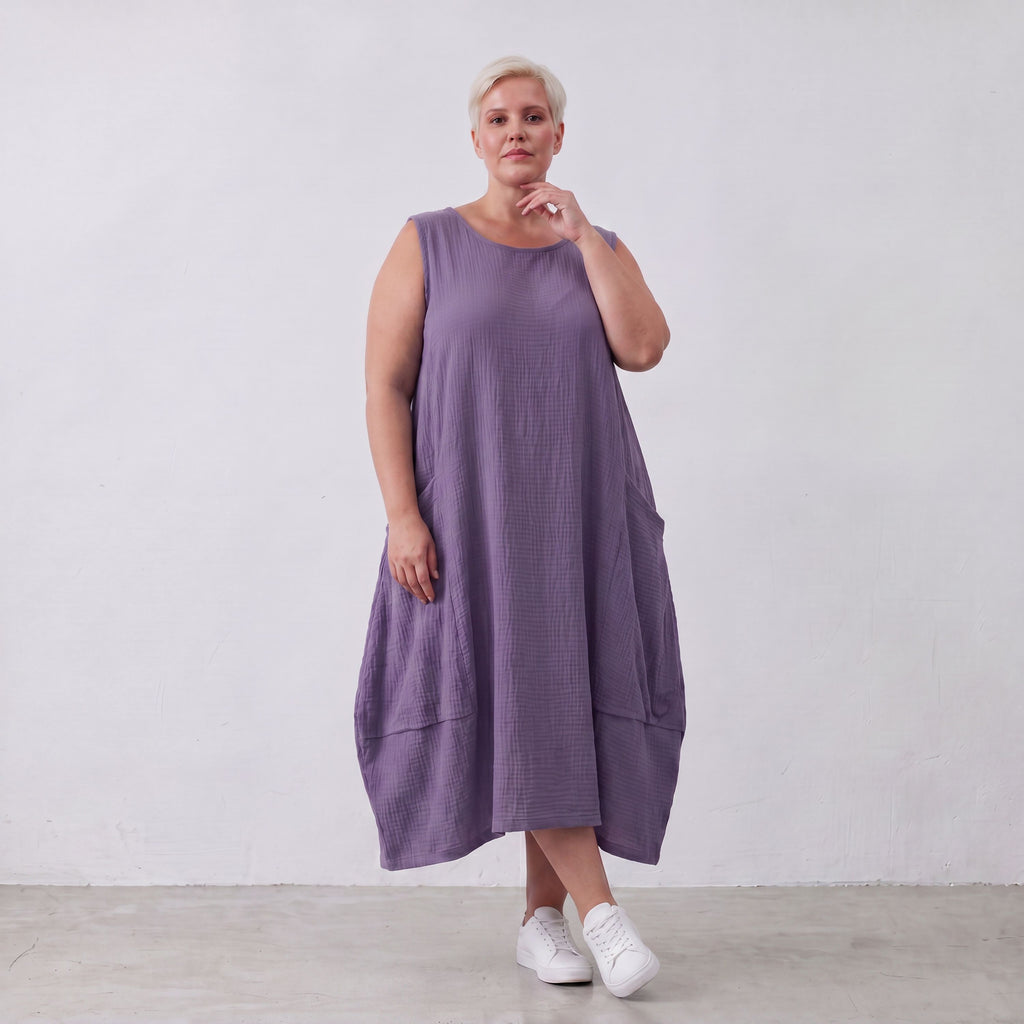 AKH Fashion · Dress · Waffelly · 7263 · Lilac
