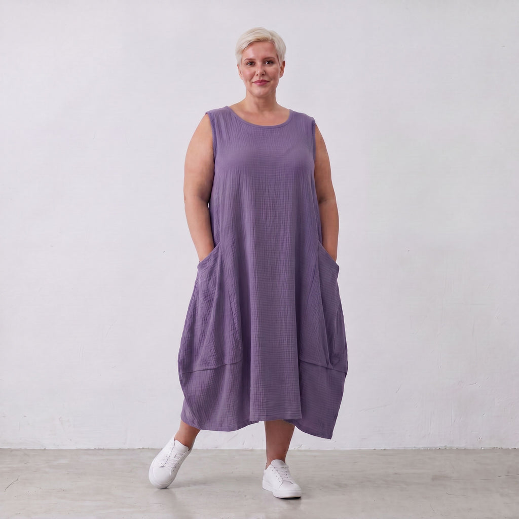 AKH Fashion · Dress · Waffelly · 7263 · Lilac