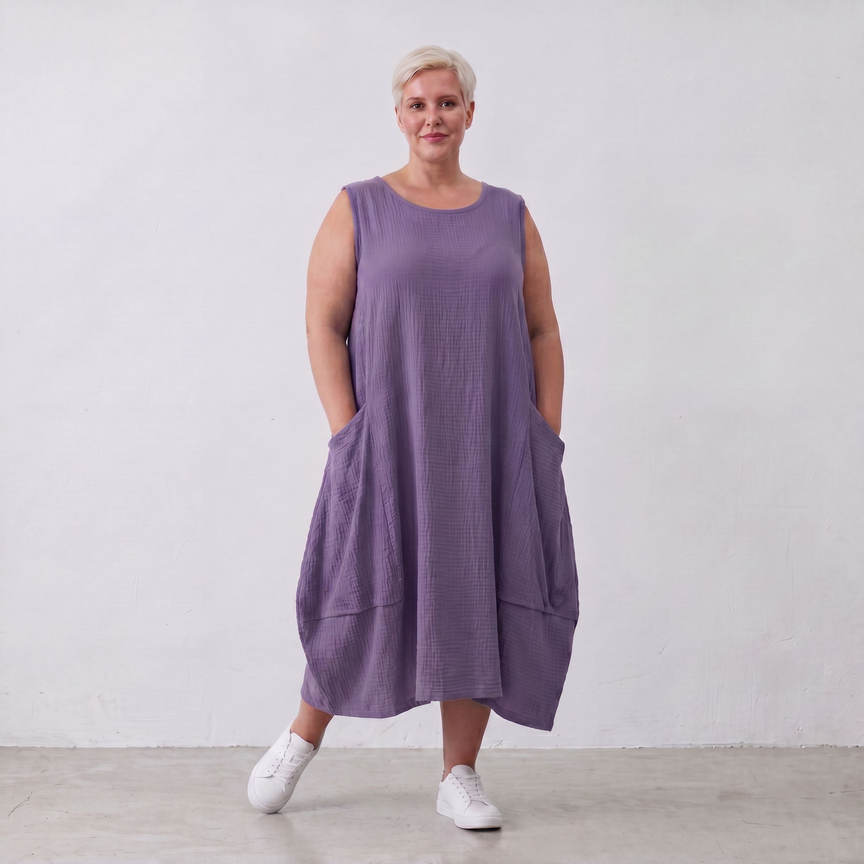 AKH Fashion · Dress · Waffelly · 7263 · Lilac