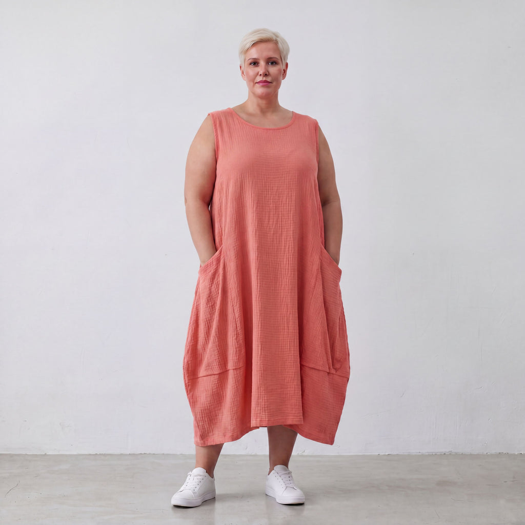 AKH Fashion · Dress · Waffelly · 7263 · Rosy