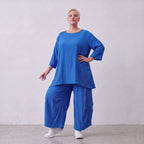 AKH Fashion · Hose · Waffelly · 6631 · AzureBlue
