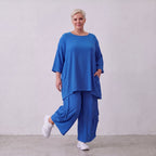 AKH Fashion · Hose · Waffelly · 6631 · AzureBlue