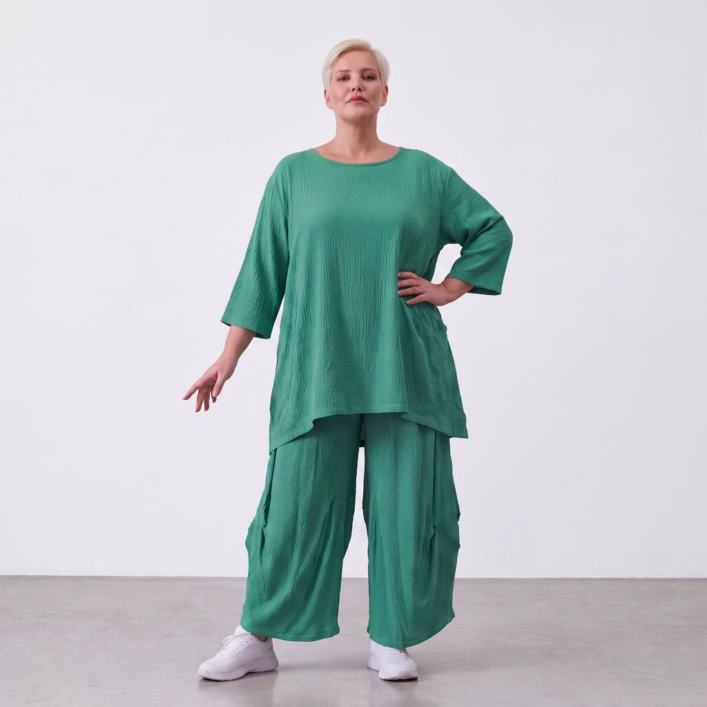 AKH Fashion · Shirt · Waffelly · 7264 · Jade