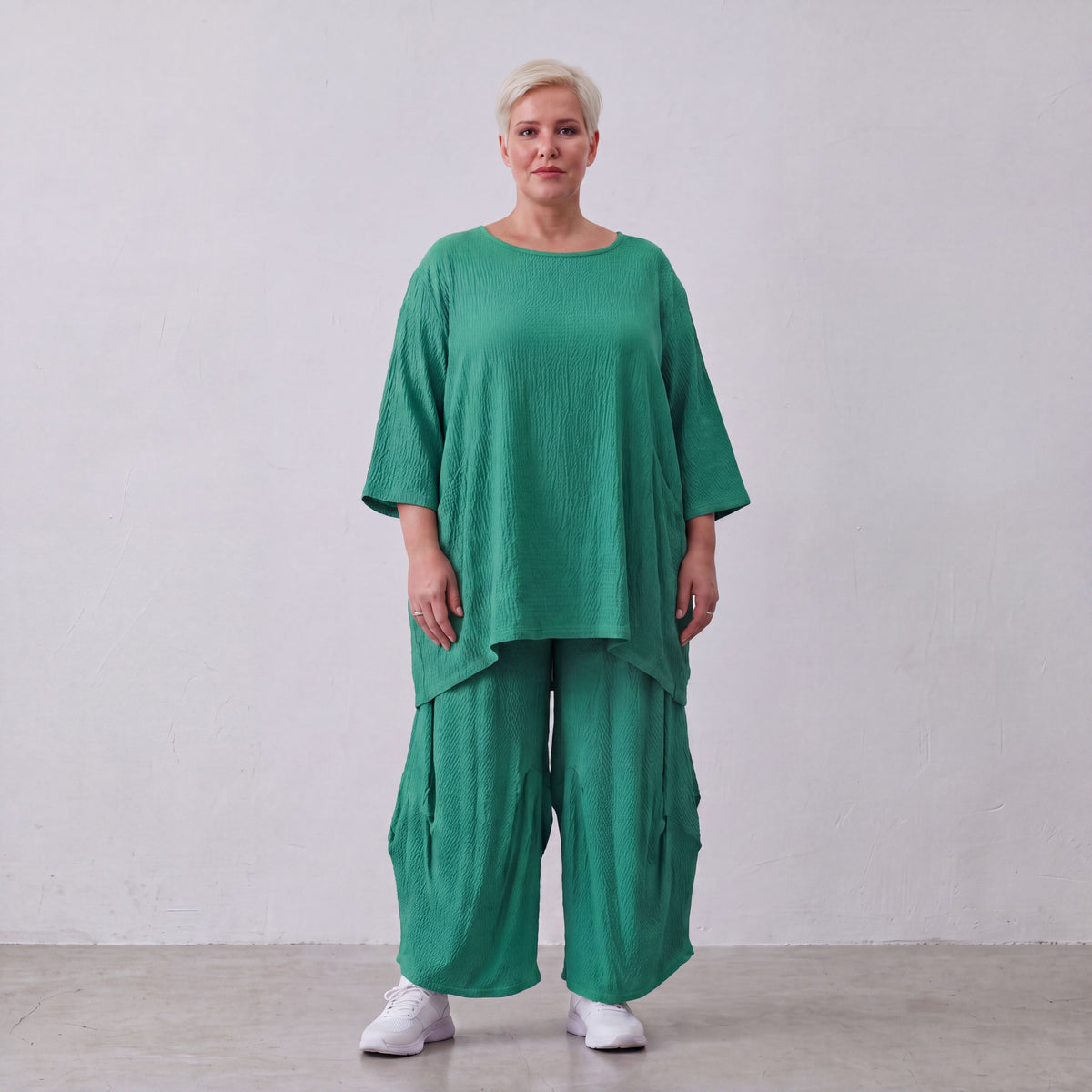AKH Fashion · Shirt · Waffelly · 7264 · Jade