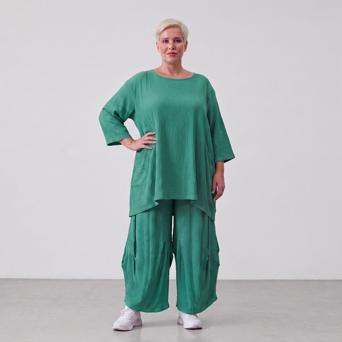 AKH Fashion · Hose · Waffelly · 6631 · Jade