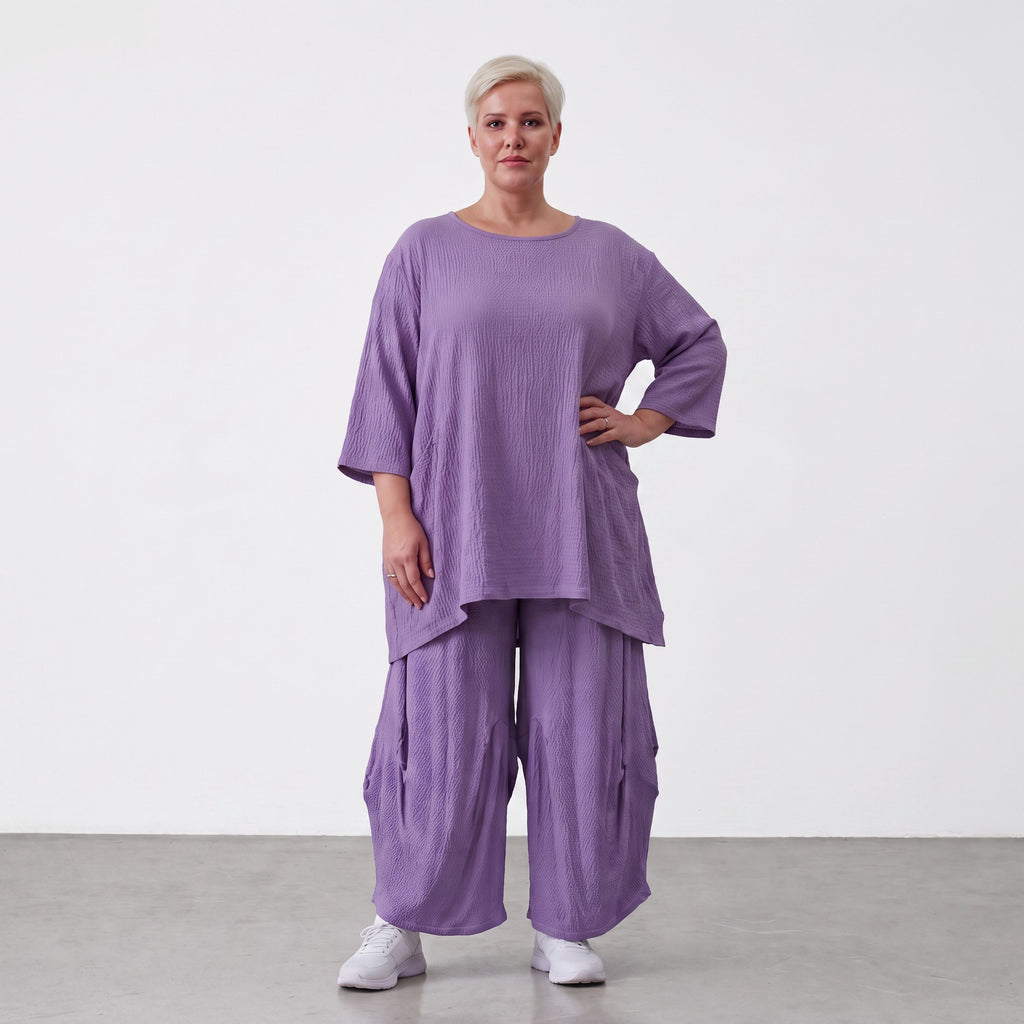 AKH Fashion · Shirt · Waffelly · 7264 · Lilac