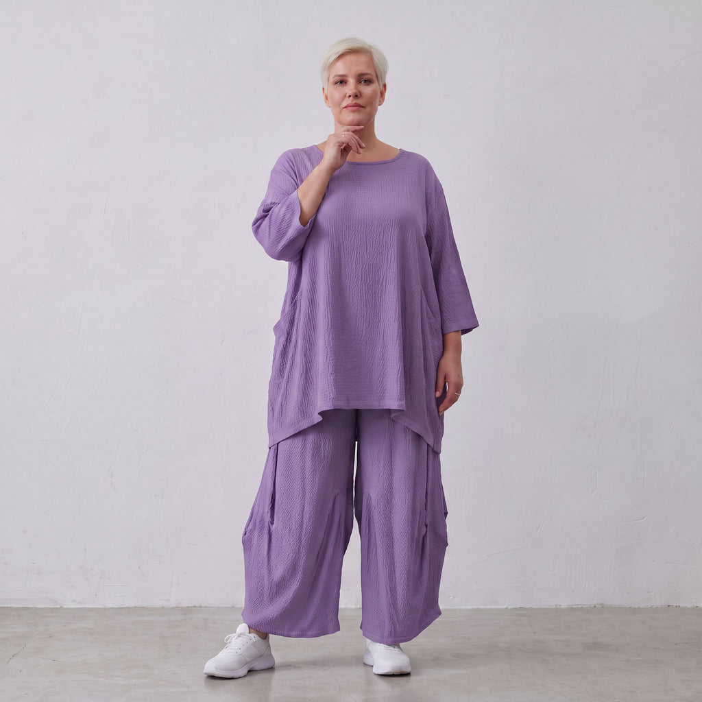 AKH Fashion · Shirt · Waffelly · 7264 · Lilac