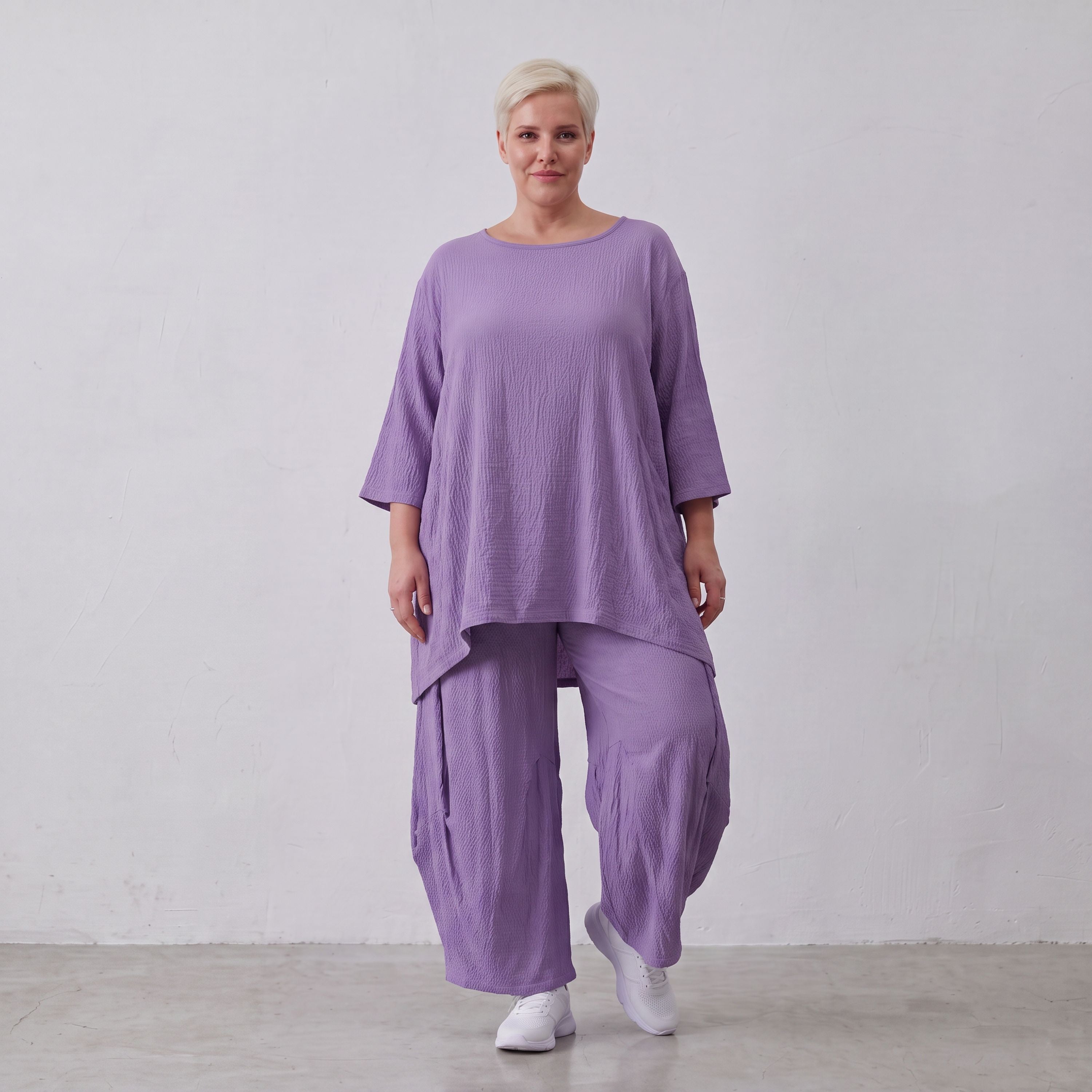 AKH Fashion · Shirt · Waffelly · 7264 · Lilac
