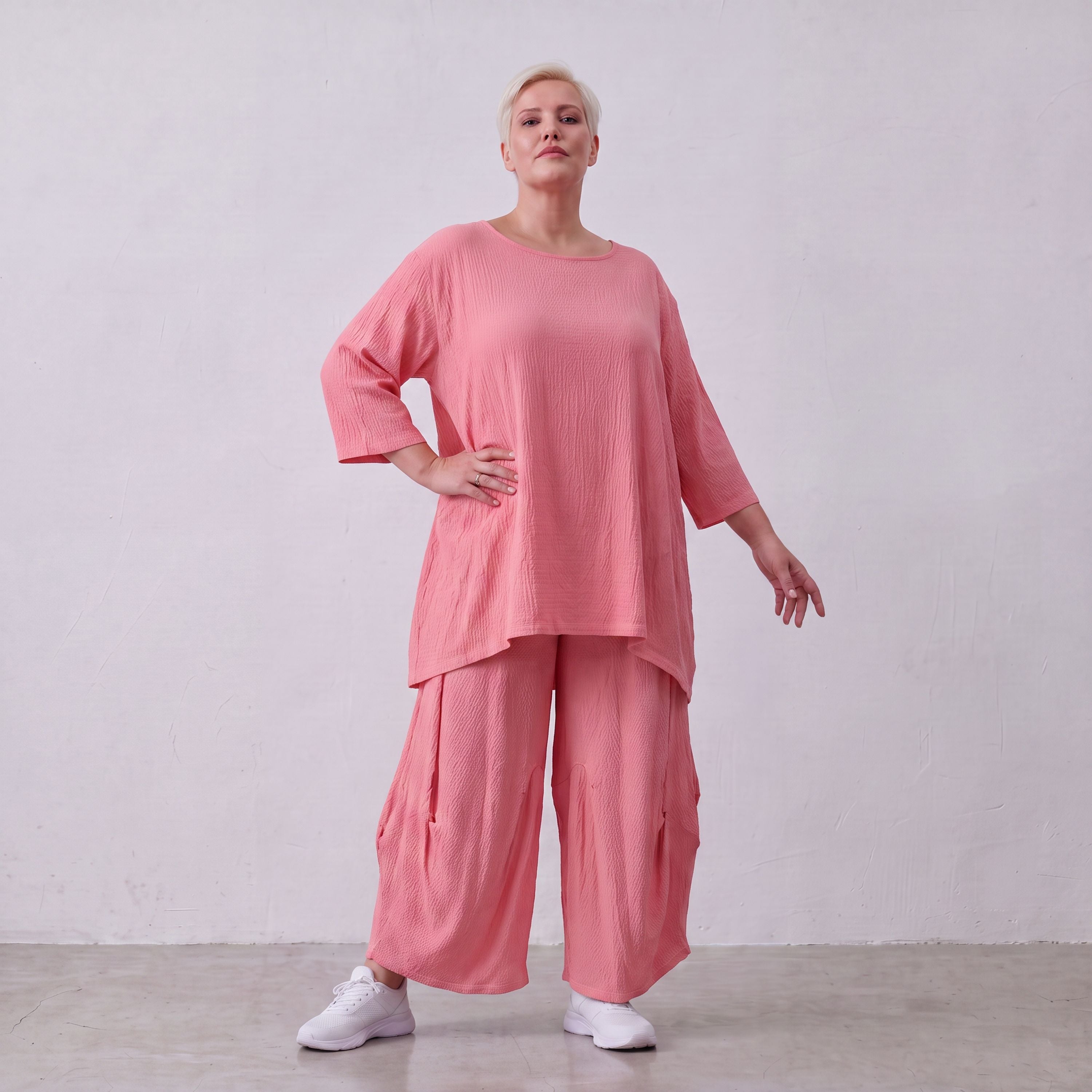 AKH Fashion · Shirt · Waffelly · 7264 · Rosy