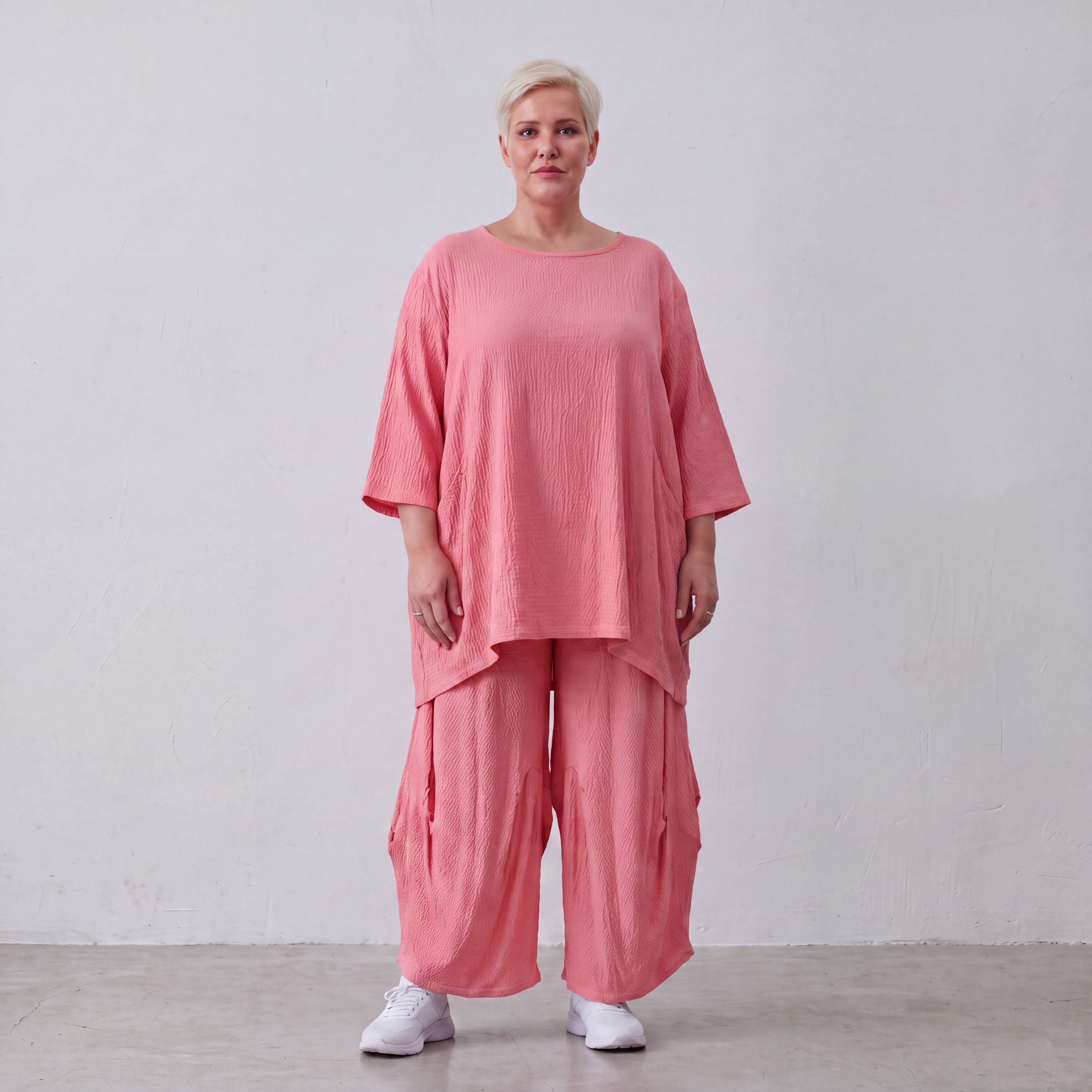 AKH Fashion · Shirt · Waffelly · 7264 · Rosy