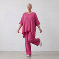 AKH Fashion · Trousers · Waffelly · 7262 · Berry