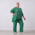 AKH Fashion · Trousers · Waffelly · 7262 · Jade
