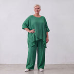 AKH Fashion · Trousers · Waffelly · 7262 · Jade