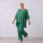 AKH Fashion · Trousers · Waffelly · 7262 · Jade
