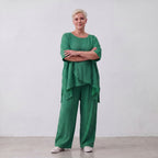 AKH Fashion · Trousers · Waffelly · 7262 · Jade
