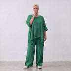 AKH Fashion · Trousers · Waffelly · 7262 · Jade