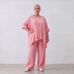AKH Fashion · Trousers · Waffelly · 7262 · Rosy