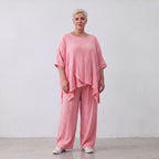 AKH Fashion · Trousers · Waffelly · 7262 · Rosy