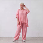 AKH Fashion · Trousers · Waffelly · 7262 · Rosy
