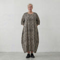 AKH 1926 dress, beige-black-white