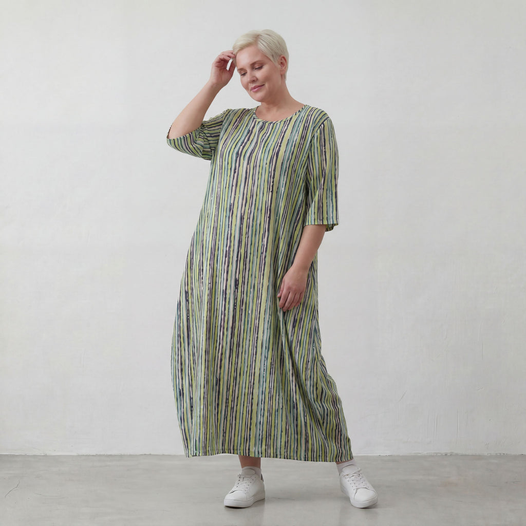 AKH 1926 dress, green-blue-white