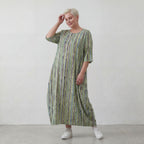 AKH 1926 dress, green-blue-white