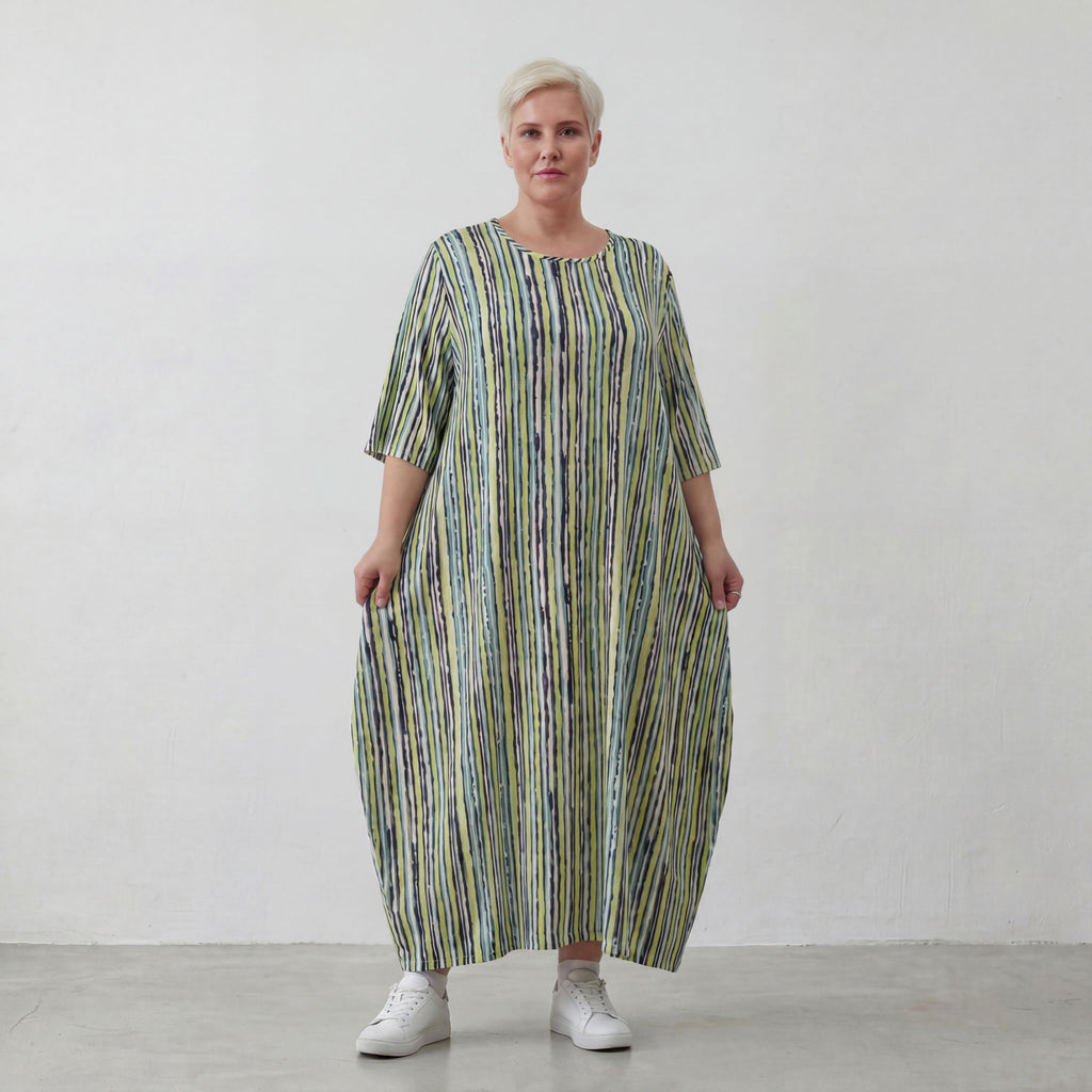 AKH 1926 dress, green-blue-white