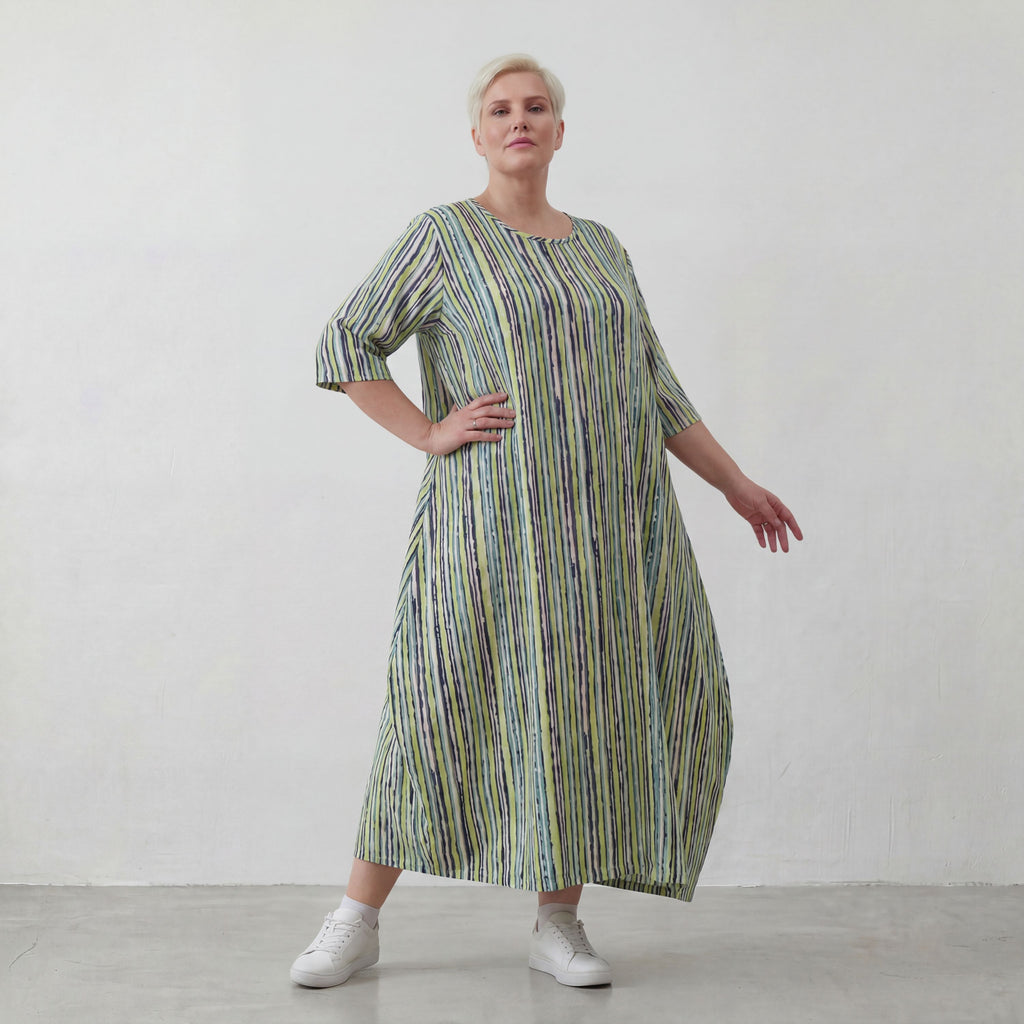 AKH 1926 dress, green-blue-white