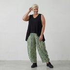 AKH 8069 Trousers, Beige-Black-White