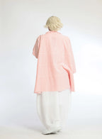 Summer jacket in A-shape made of soft seersucker quality, Tessa in orange