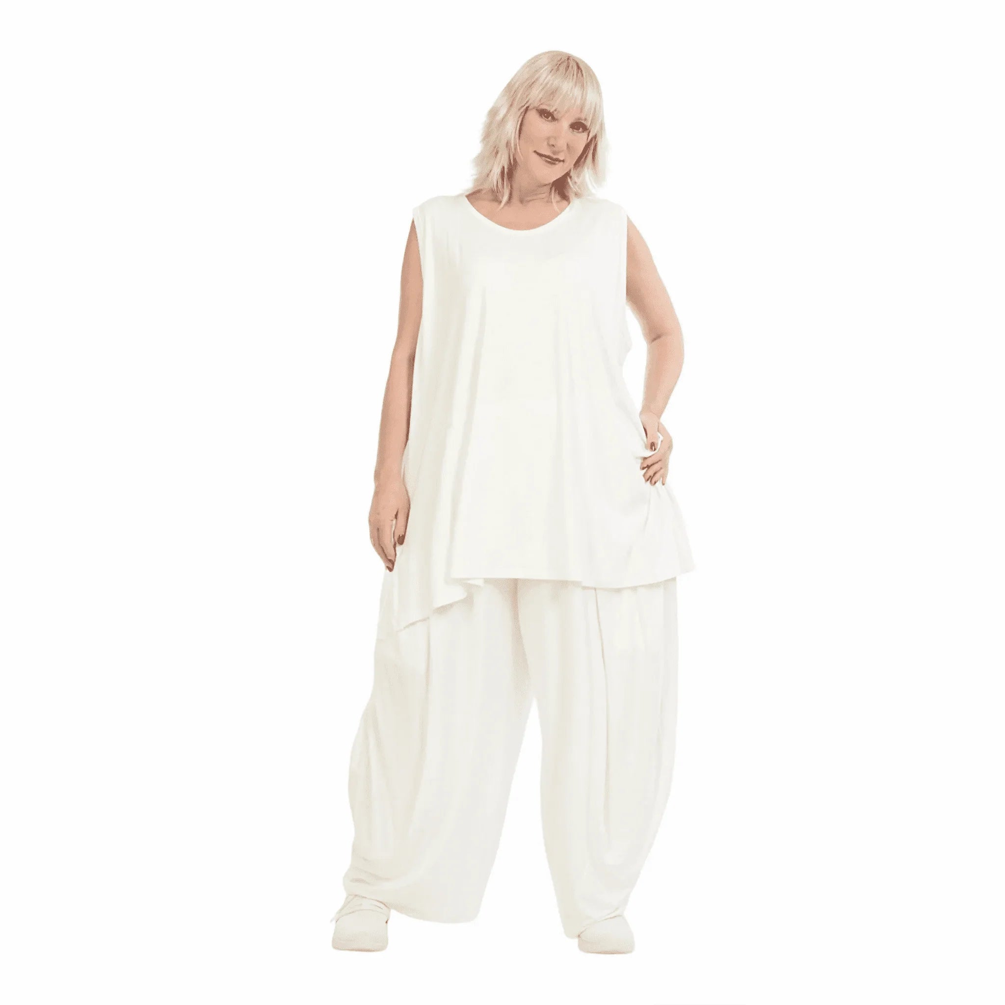 AKH Fashion 8069 Trousers, White