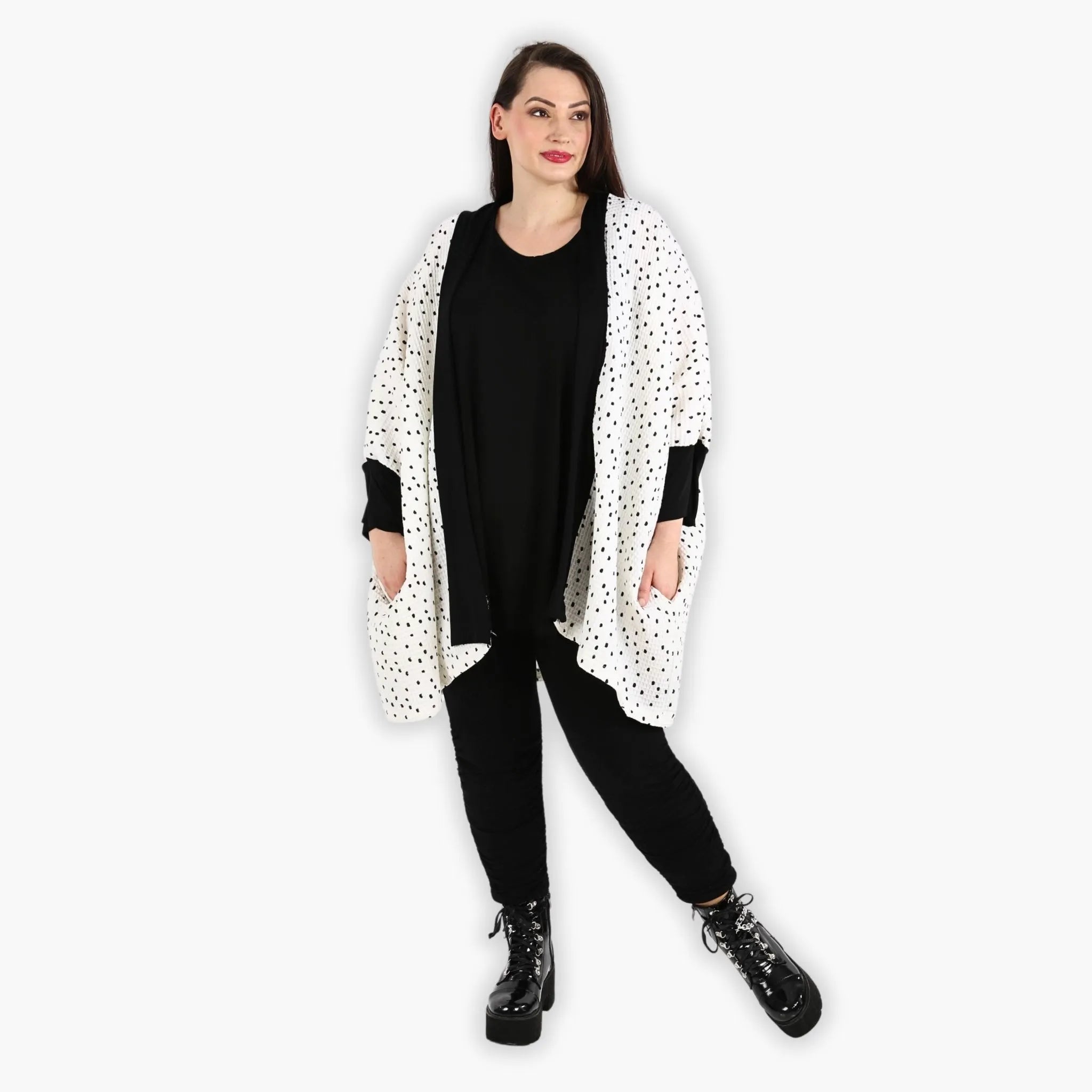 AKH 6930 Jacket, White-Black