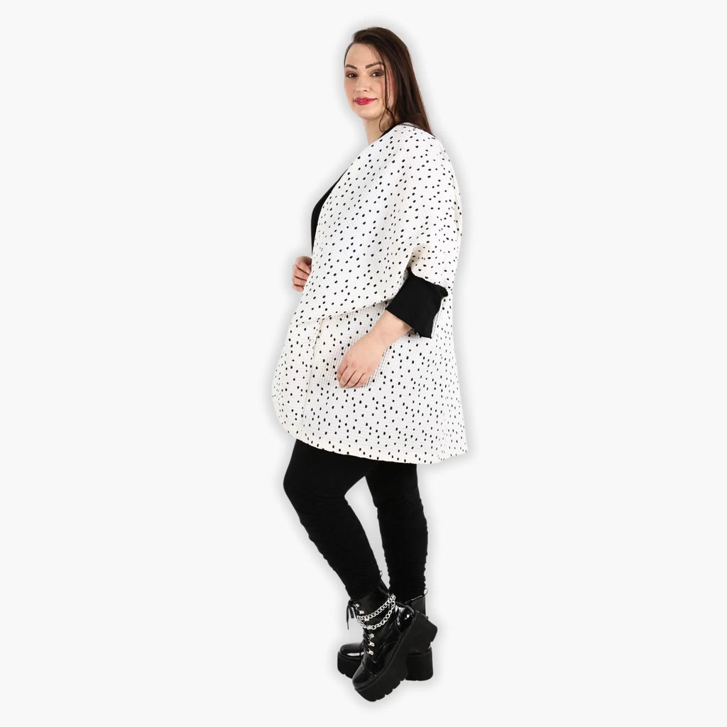 AKH 6930 Jacket, White-Black