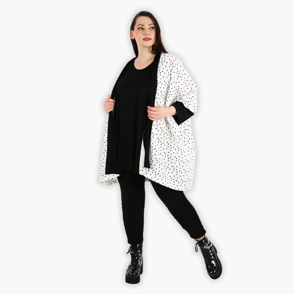 AKH 6930 Jacket, White-Black