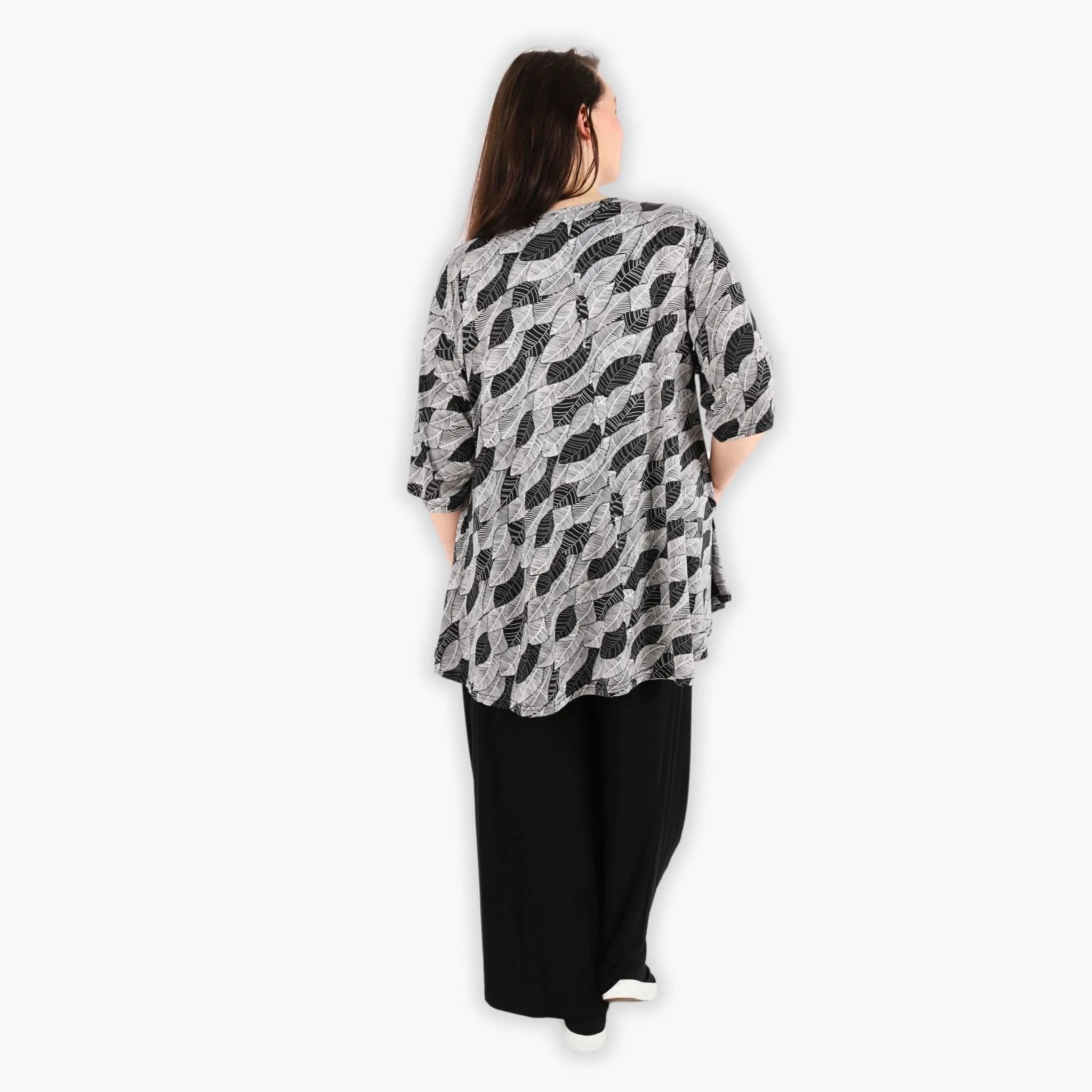 AKH Fashion Shirt 1892 Isha, Schwarz/Weiß