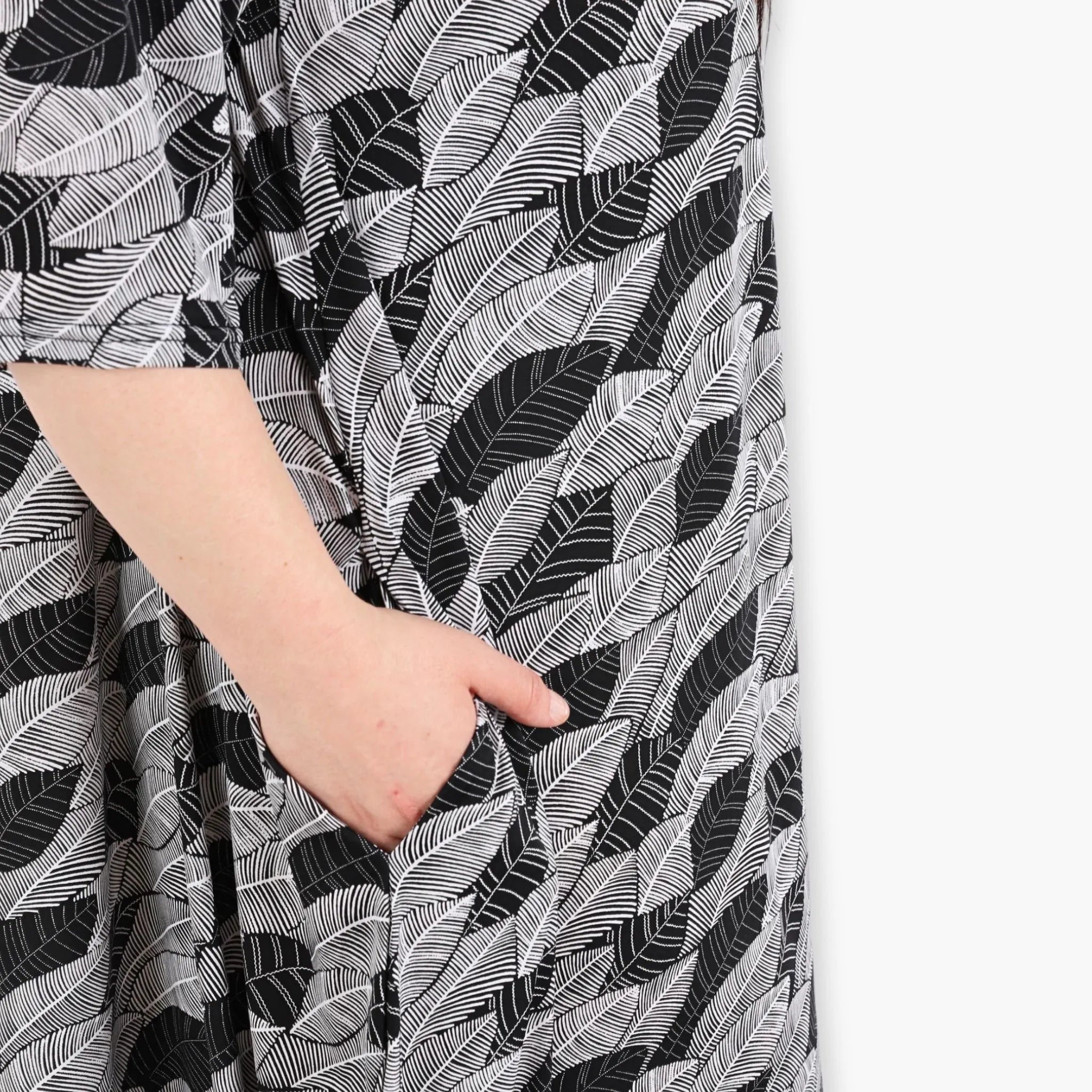 AKH Fashion Kleid 1926 Isha, Schwarz/Weiß