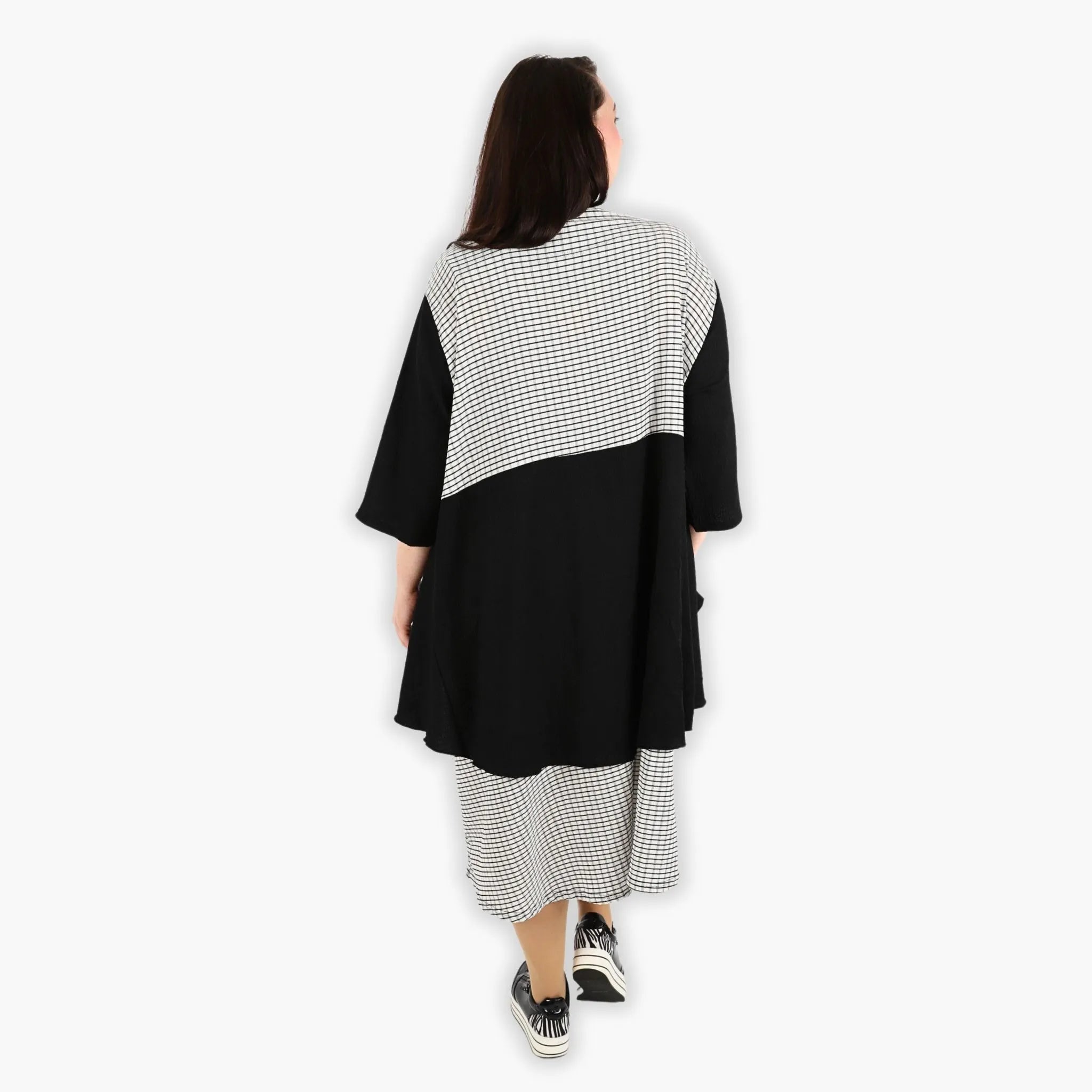 AKH Fashion Kleid 6734 Victoria, Schwarz/Weiß
