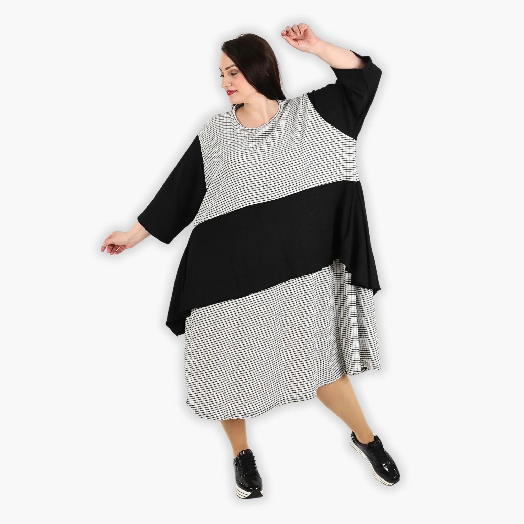 AKH Fashion Kleid 6734 Victoria, Schwarz/Weiß