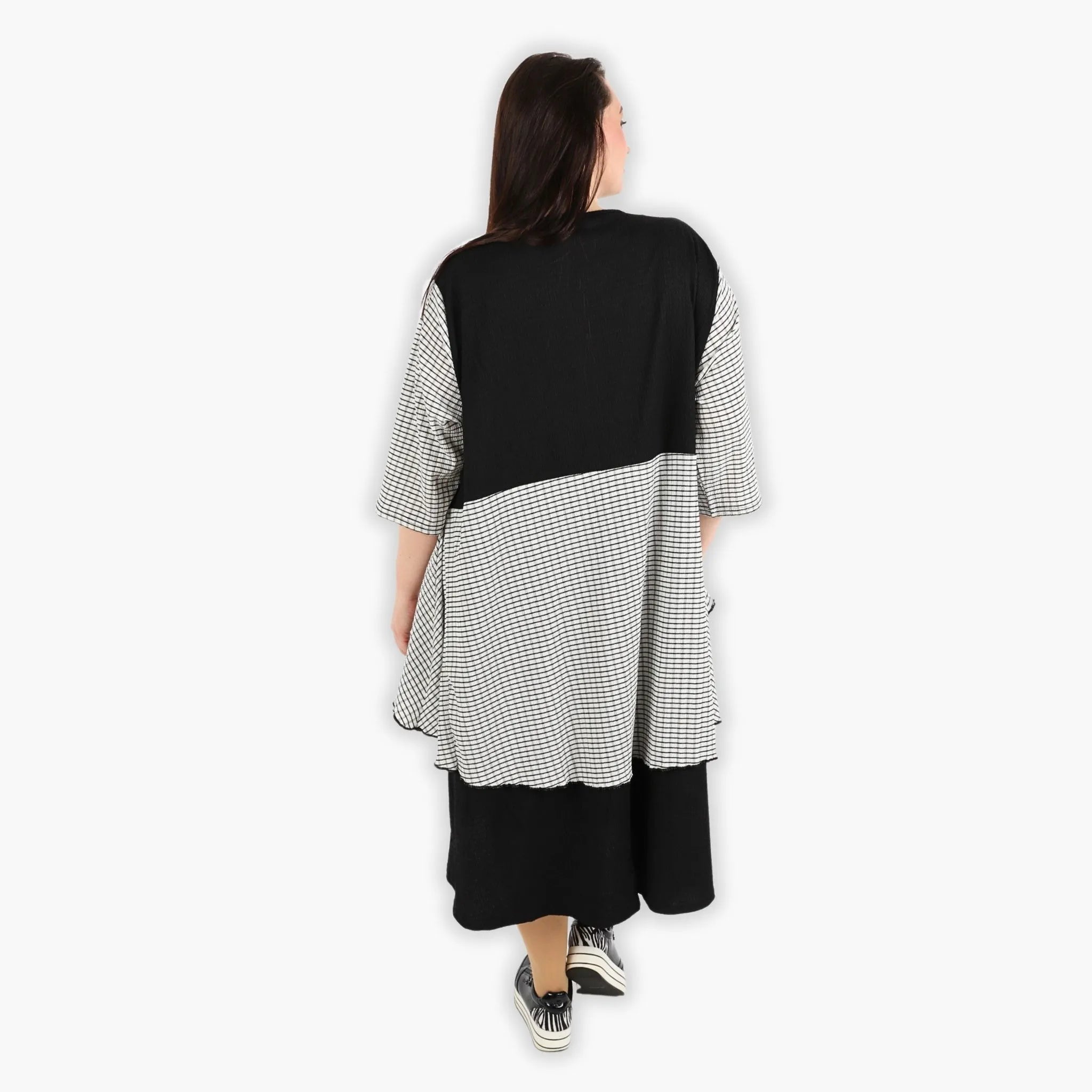AKH Fashion Kleid 6734 Victoria, Schwarz/Weiß