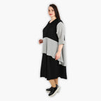 AKH 6734 Dress, Black and White